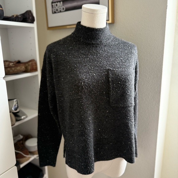 Madewell Donegal Redmond Mockneck Pocket Sweater Size Small - Picture 3 of 12